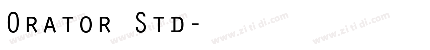 Orator Std字体转换